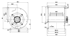 Longwell DD 12-12 (129-5928) Çift Emişli Kendinden Motorlu Radyal Fan 3 Kademeli 900W