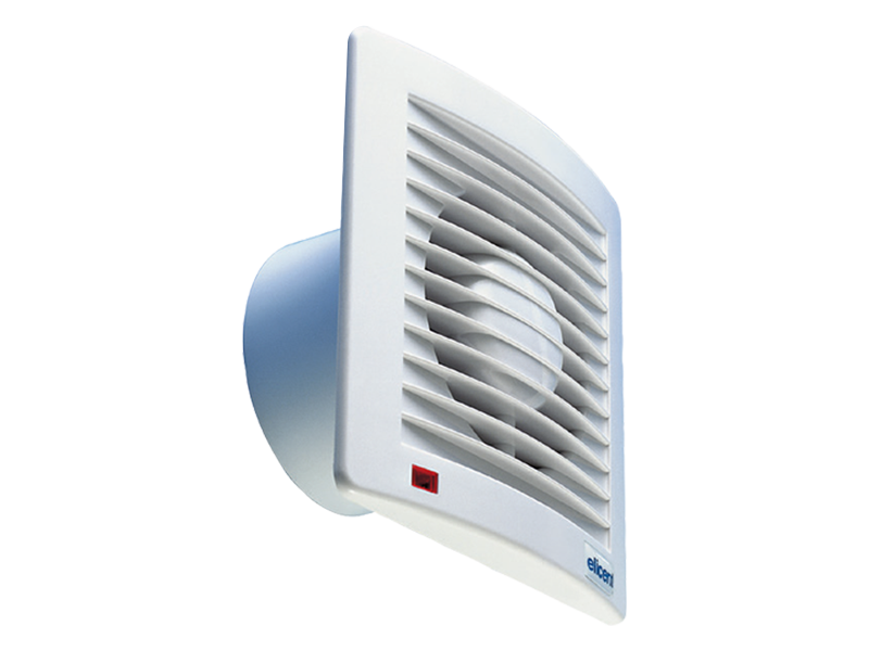 Elicent E-Style 100 (85m³/h) Aksiyal Ultra İnce Fan (plastik klapeli, timerlı)