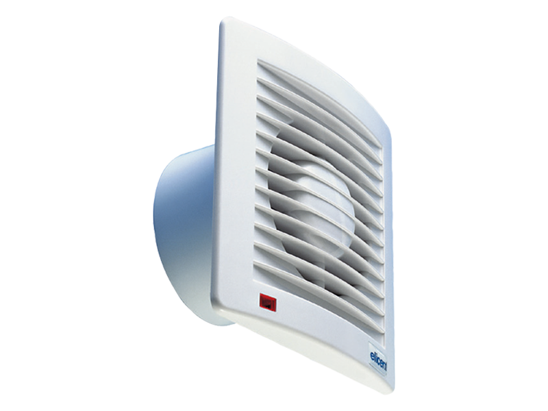 ELICENT E-Style 120 Aksiyal Ultra İnce Fan 165m³/h (plastik klapeli, timerlı)