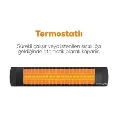 UFO Basic 2300 W Termostatlı Hem Yatay Hem Dikey Isıtıcı