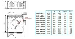 PMS PIGK-P 2000-Y (2000m³/h) Isı Geri Kazanım Cihazı (Kumanda Paneli Dahil)