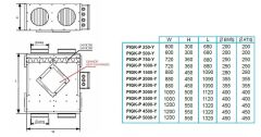 Pıgk-P 4000-Y Isı Geri Kazanım Cihazı (4000m³/h) (Kumanda Paneli Dahil)