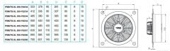 PMS PSMS-XL 350-Y02/34 (3400m³/h) Kare Sanayi Aspiratörü 220V