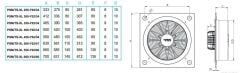 PMS Psms-XL 600-Y02/60 Kare Sanayi  Aspiratörü 220V (8300m³/h)