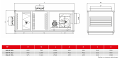 BVN BSH-R 315-3 [6000m³/h] Kanal Tipi Sığınak Havalandırma Cihazı