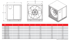 BVN ARMO-C / 1250-6 / 30-4A [115000m³/h] Duman Tahliye Fanı