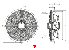 BVN Bahçıvan SFX-6M 560B [8000m³/h] Güçlendirilmiş Aksiyel Soğutma Fan/Monofaze/Üfleyici