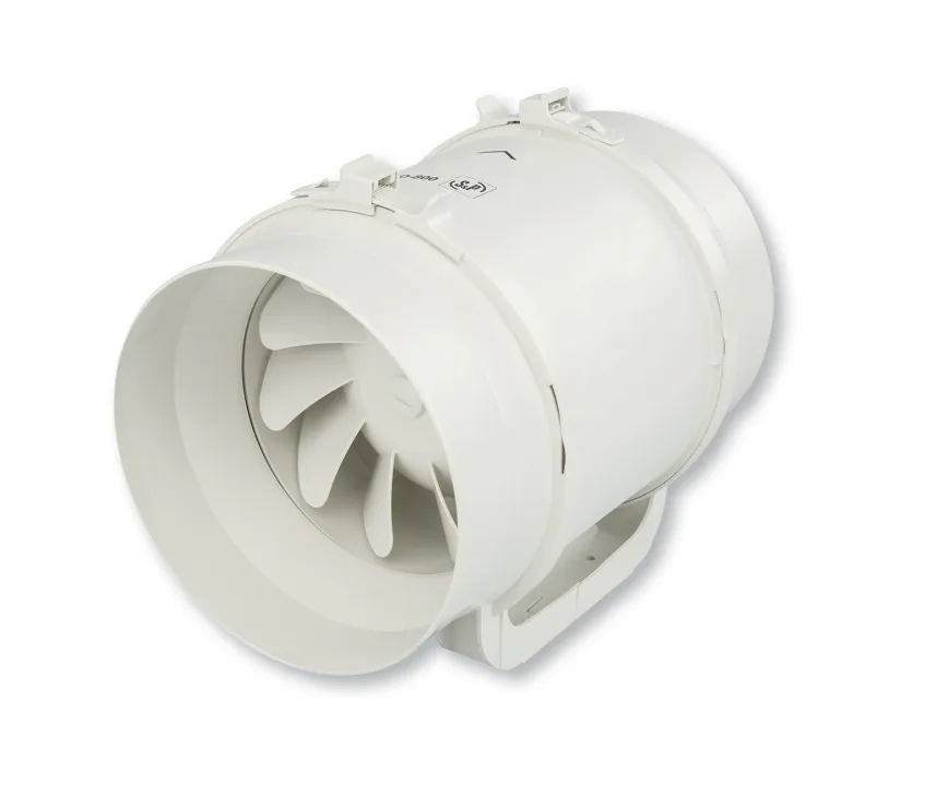 S&P TD 160/100 N Silent (180m³/h) Plastik Yuvarlak Karma Akışlı Kanal Tipi Fan