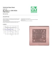 Vortice Punto Evo Gold ME 100/4'' LL (65/95m³/h) Giallo - Pink Gold Zaman Saatli Mini Aksiyel Fan