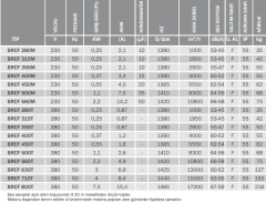 BVN BRCF 280T (1000m³/h) Yatay Atışlı Radyal Çatı Fanı 380V