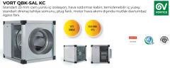 Vortice Vort QBK-SAL KC T 560 [14740m³/h] Trifaze Davlumbaz Fanı