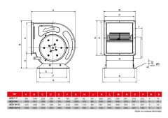 BVN ADD 12-12 (5180m³/h) Kendinden Motorlu Çift Emişli Santrifuj Fan