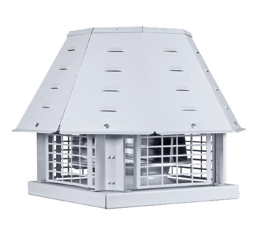 Kayıtes DRAD 500 (7000m³/h) Dıştan Motorlu Çatı Tipi Yatay Atışlı Radyal Fan