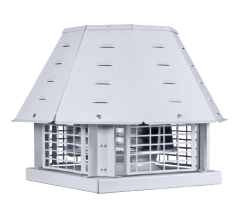 Kayıtes DRAD 500 (7000m³/h) Dıştan Motorlu Çatı Tipi Yatay Atışlı Radyal Fan