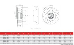 BVN BDRKF 250-M [1400m³/h] Dıştan Rotorlu Geriye Eğimli Kanal Fanı