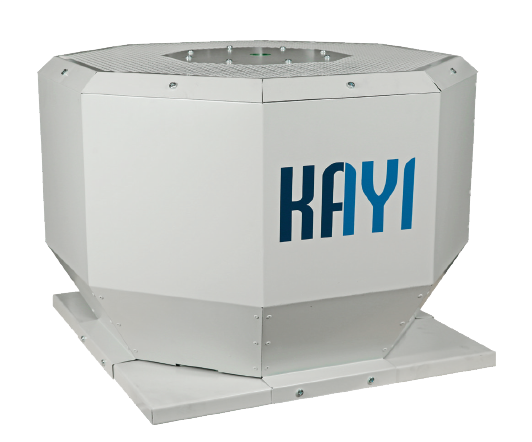 Kayıtes DRADIK 400 (3300m³/h) Dıştan Motorlu Çatı Tipi Dikey Atışlı Radyal Fan