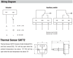 Yangın Damper Motoru - 5Nm On/Off Fire And Smoke Damper Actuator 24V