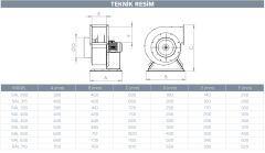 Kayıtes SAL 500 (7000m³/h) Salyangoz Fan