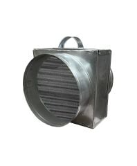 Ø250 mm Galvaniz Filtre Kutusu - Metal Yağ Tutucu Filtre Dahil