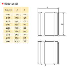 AFS TYK Metal Tek Yönlü Yaylı Klape