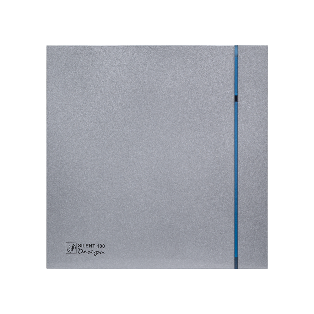 S&P Silent-100 CZ Silver Design (85m³/h) Sessiz Banyo Aspiratörü