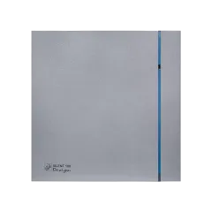 S&P Silent-200 CRZ Silver Design - 3C (175m³/h) Sessiz Banyo Aspiratörü Timerlı