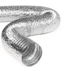 İzolesiz Alüminyum Ø160mm Flexible Hava Kanalı (10mt)