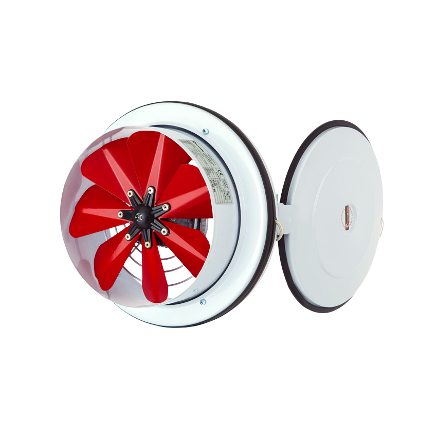 Fanex PKA-250 KA (800m³/h) Aksiyel Kapaklı Duvar/Pencere Aspiratörü