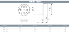 Kayıtes YUF 150 (300m³) Banyo Fanı