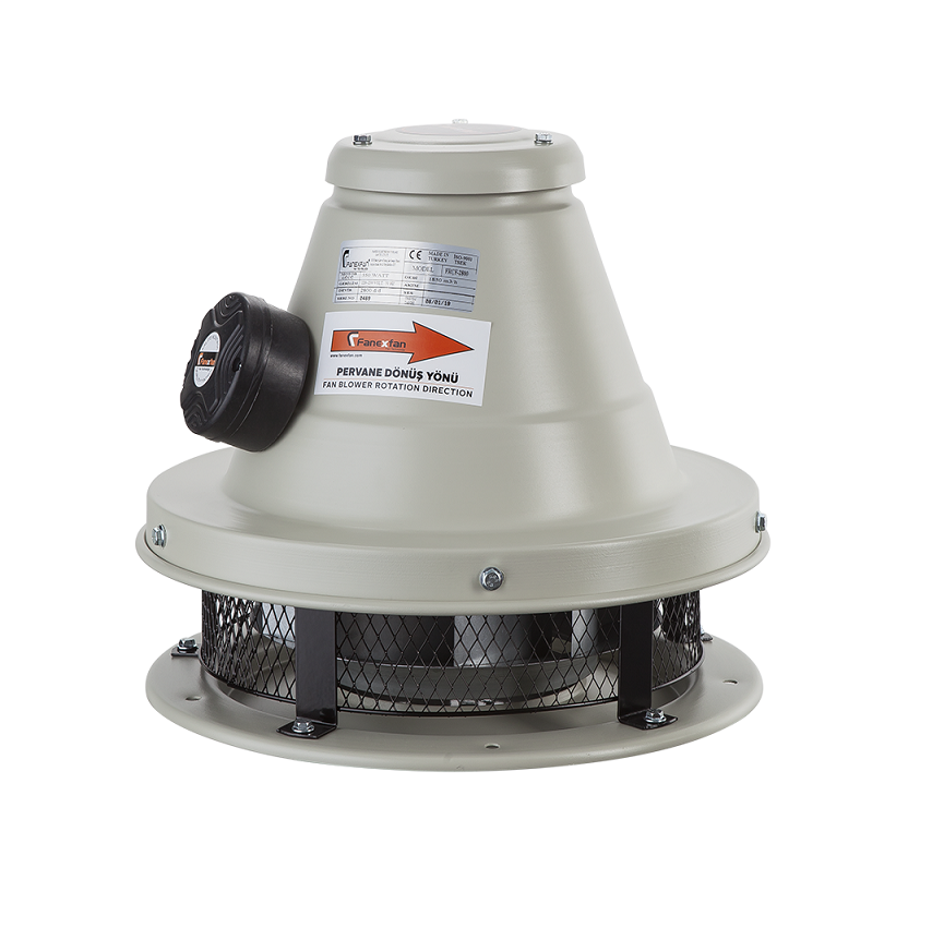 Fanex Frçf-2800 Yatay Atışlı Dıştan Motorlu Çatı Tipi Radyal Fan (1850m³/h)