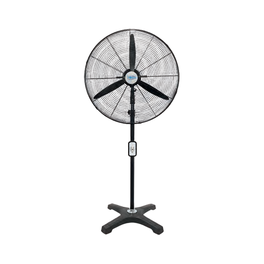 Hims HEF-AK750 210W 75 cm Siyah 3 Kanat Kumandalı Sanayi Tipi Ayaklı Vantilatör