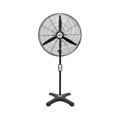 Hims HEF-AK750 210W 75 cm Siyah 3 Kanat Kumandalı Sanayi Tipi Ayaklı Vantilatör