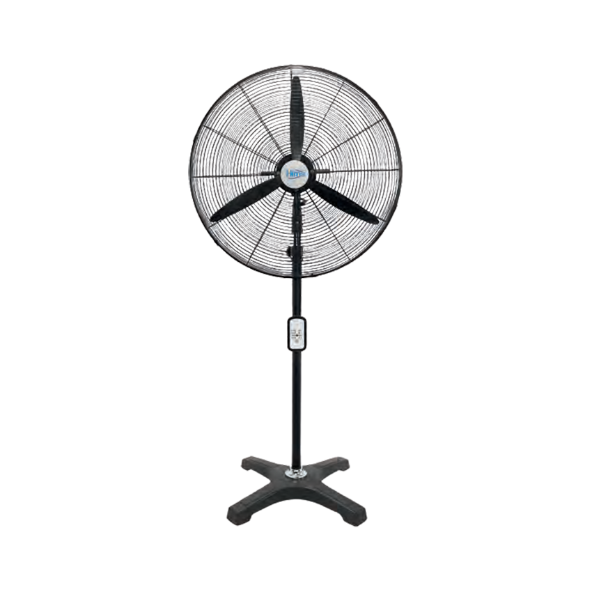 Hims HEF-AK650 190W 65 cm Siyah 3 Kanat Kumandalı Sanayi Tipi Ayaklı Vantilatör