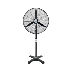 Hims HEF-AK650 190W 65 cm Siyah 3 Kanat Kumandalı Sanayi Tipi Ayaklı Vantilatör