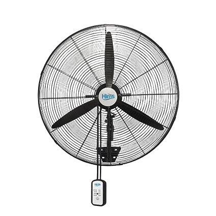 Hims HEF-DK500 130W 50 cm Siyah 3 Kanat Kumandalı Sanayi Tipi Duvar Vantilatörü