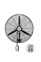 Hims HEF-DK650 190W 65 cm Siyah 3 Kanat Kumandalı Sanayi Tipi Duvar Vantilatörü