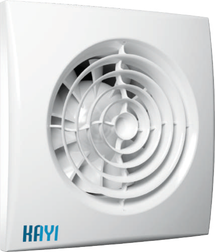 Kayıtes SEF 125 (180m³/h) Plastik Banyo&Tuvalet Aspiratörü Banyo Fanı