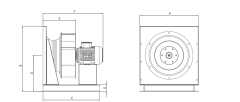 BVN BPF 315 (1,5) [4000m3/h] Endüstriyel Radyal Fan