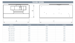 Kayıtes REC 50-25 (1600m³/h) Dikdörtgen Kanal Fanı
